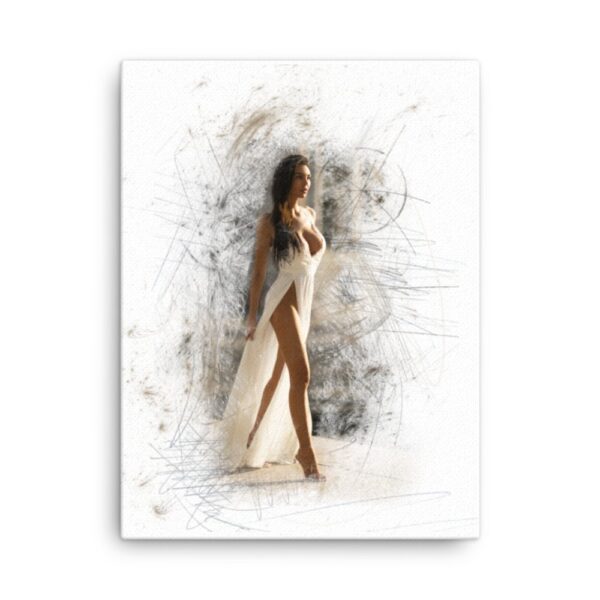 Wandbild  Hanna white colour