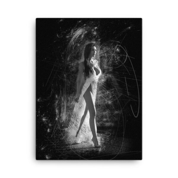 Wandbild Hanna black b&w