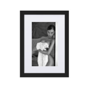 Palma de Mallorca Marcus Boéll black and white photography canvas framed poster beautiful woman never ask twice