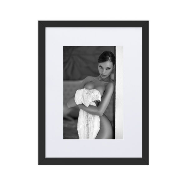 Palma de Mallorca Marcus Boéll black and white photography canvas framed poster beautiful woman never ask twice