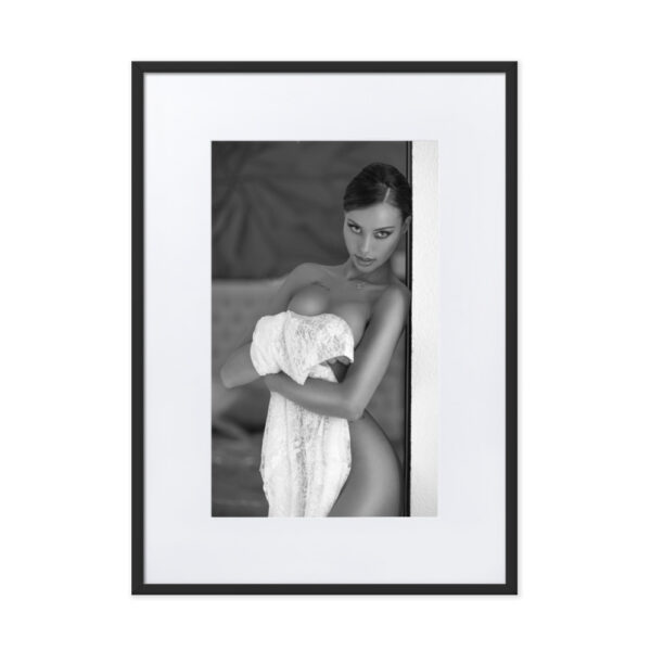 Palma de Mallorca Marcus Boéll black and white photography canvas framed poster beautiful woman never ask twice
