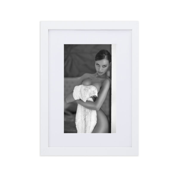 Palma de Mallorca Marcus Boéll black and white photography canvas framed poster beautiful woman never ask twice