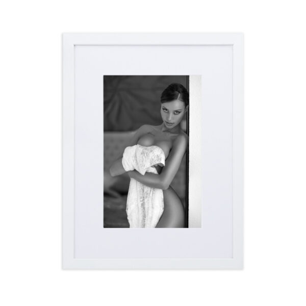 Palma de Mallorca Marcus Boéll black and white photography canvas framed poster beautiful woman never ask twice