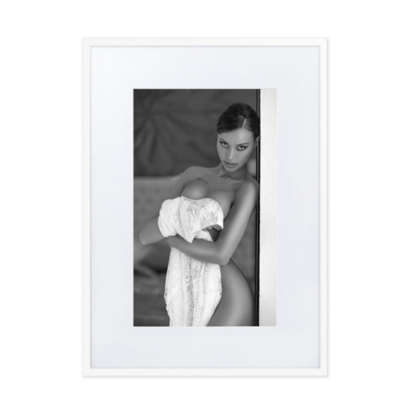 Palma de Mallorca Marcus Boéll black and white photography canvas framed poster beautiful woman never ask twice