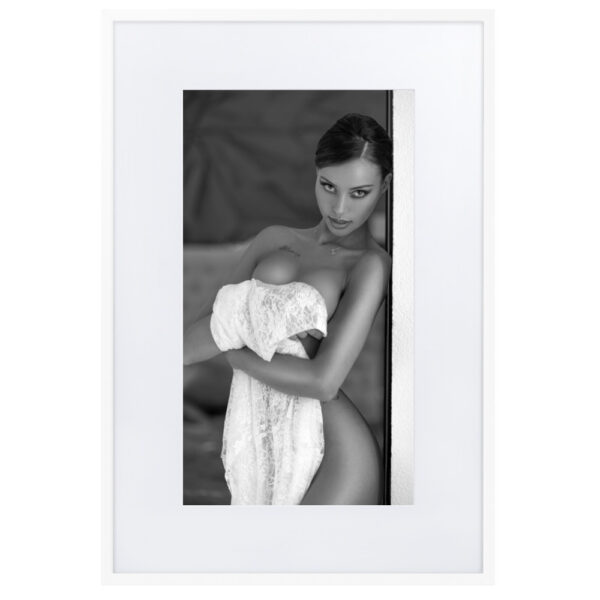 Palma de Mallorca Marcus Boéll black and white photography canvas framed poster beautiful woman never ask twice