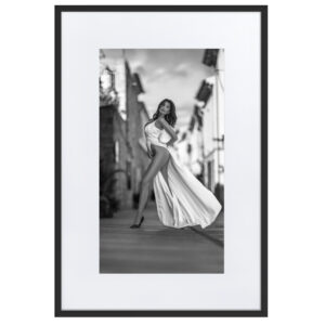 streets of Palma de Mallorca Marcus Boéll black and white photography canvas framed poster