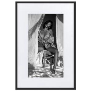 Black & White Fine Art Prints 59 Canyamel – gerahmter Kunstdruck von Marcus Boéll, schwarzer Rahmen, 61 × 91 cm
