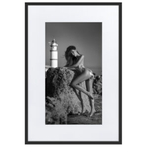 Black & White Fine Art Prints 53 Llombards – gerahmter Kunstdruck von Marcus Boéll, schwarzer Rahmen, 61 × 91 cm
