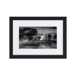 Black & White Fine Art Prints 39 Es Carritxo – gerahmter Kunstdruck von Marcus Boéll, schwarzer Rahmen, 21 × 30 cm