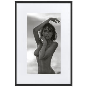 Black & White Fine Art Prints 41 Mondragó – gerahmter Kunstdruck von Marcus Boéll, schwarzer Rahmen, 61 × 91 cm