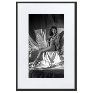 Black & White Fine Art Prints 38 Algaida – gerahmter Kunstdruck von Marcus Boéll, schwarzer Rahmen, 61 × 91 cm