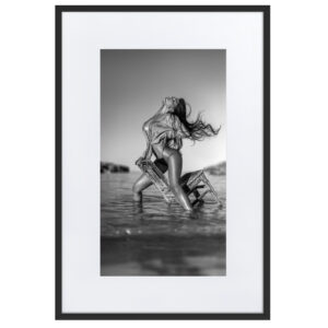 Black & White Fine Art Prints 35 El Palmer – gerahmter Kunstdruck von Marcus Boéll, schwarzer Rahmen, 61 × 91 cm