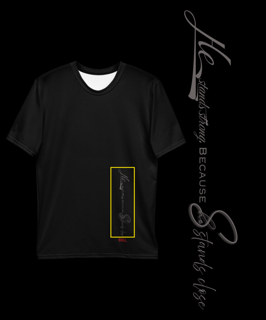 He Stands Strong. Because She stands closepsd | Leinwand Wandbild - Marcus Boéll Kunstdruck | black & white |framed |canvas