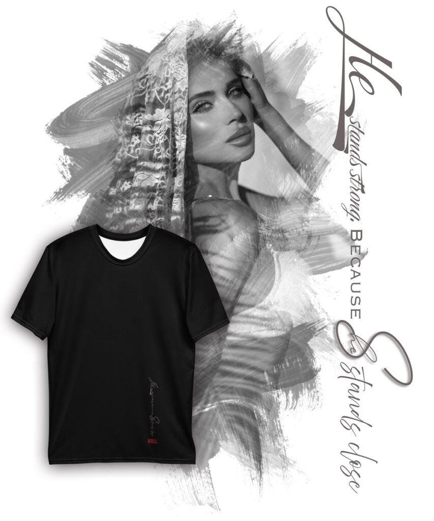 Ola He Stands Strong bbw 1 | Leinwand Wandbild - Marcus Boéll Kunstdruck | black & white |framed |canvas