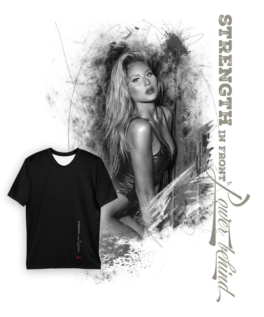 Ola sttenght in front power behind bbw | Leinwand Wandbild - Marcus Boéll Kunstdruck | black & white |framed |canvas