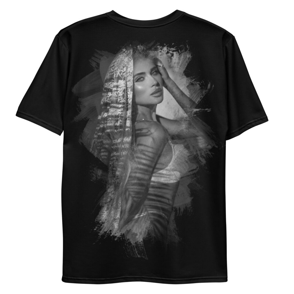 all over print mens crew neck t shirt white back 694e56c043620 | Leinwand Wandbild - Marcus Boéll Kunstdruck | black & white |framed |canvas