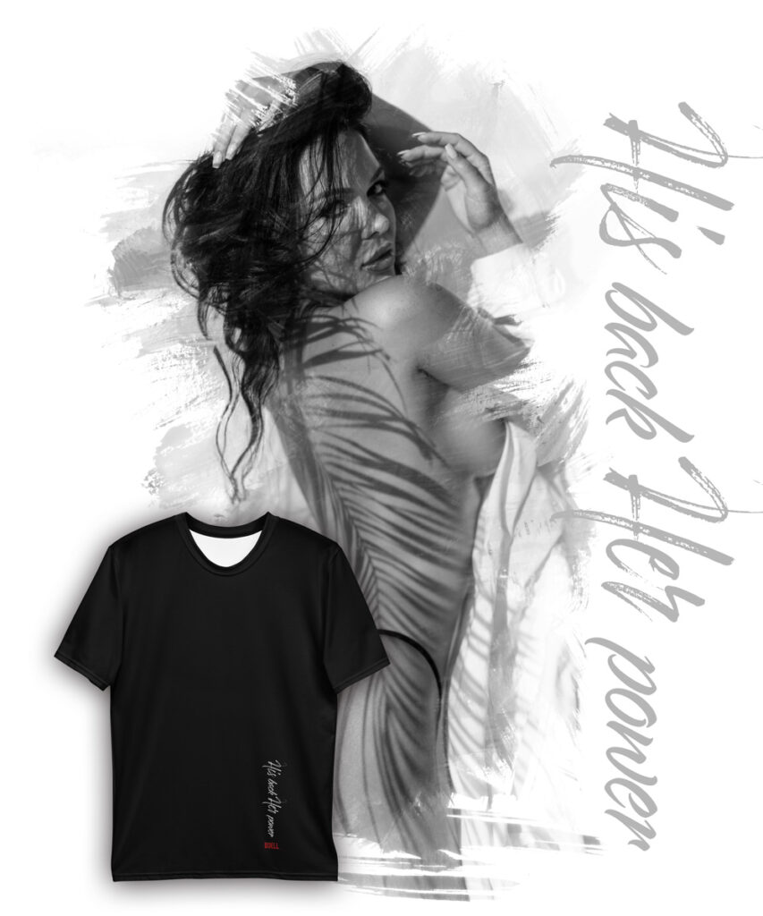 Olga Son Valls his back her power bbw | Leinwand Wandbild - Marcus Boéll Kunstdruck | black & white |framed |canvas