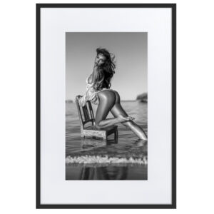 Black & White Fine Art Prints 15 Son Talent – gerahmter Kunstdruck von Marcus Boéll, schwarzer Rahmen, 61 × 91 cm
