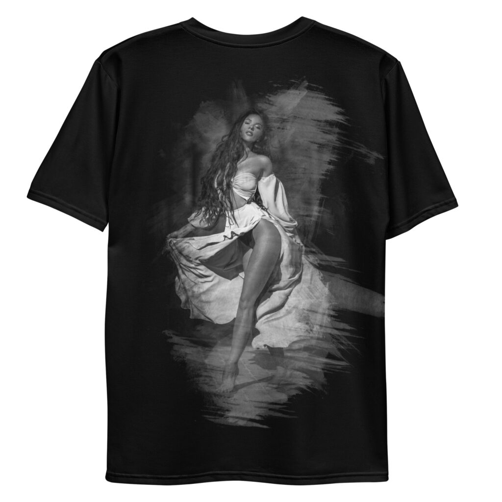 all over print mens crew neck t shirt white back 69820828e3b15 | Leinwand Wandbild - Marcus Boéll Kunstdruck | black & white |framed |canvas