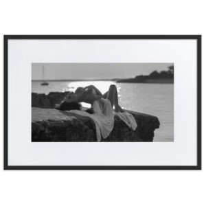 Felanitx – black & white fine art photography print by Marcus Boéll, black frame, 61 × 91 cm