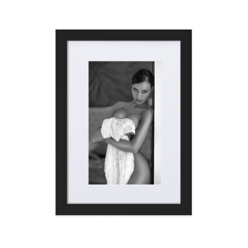Palma de Mallorca Marcus Boéll black and white photography canvas framed poster beautiful woman never ask twice