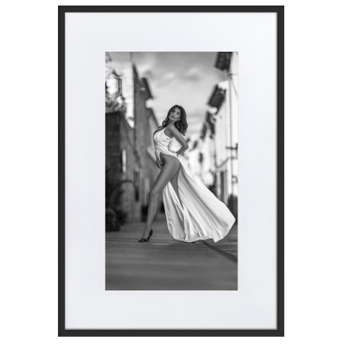 streets of Palma de Mallorca - Marcus Boéll - black and white photography canvas - framed - poster
